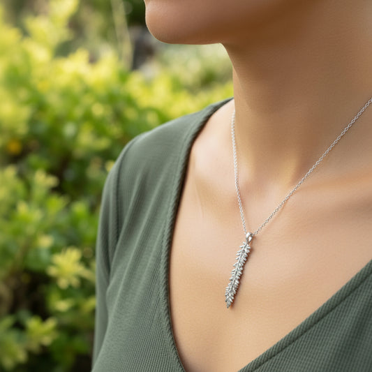 Naszyjnik Kwiatowa Gałązka