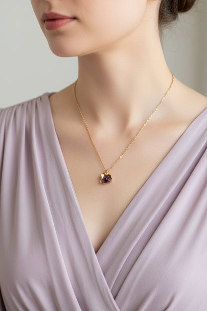 Naszyjnik z Ametystem