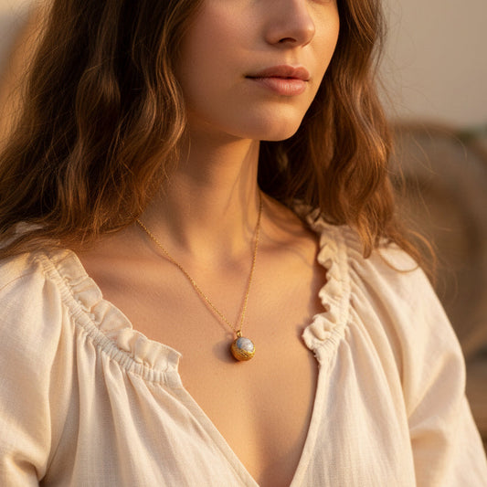 Naszyjnik Kulka Ametyst