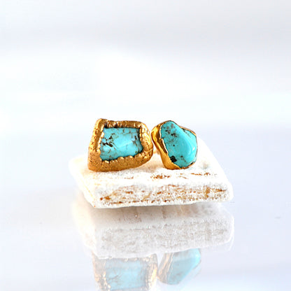 Kolczyki Sztyfty Turkus