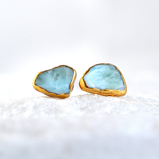 Kolczyki Sztyfty Larimar