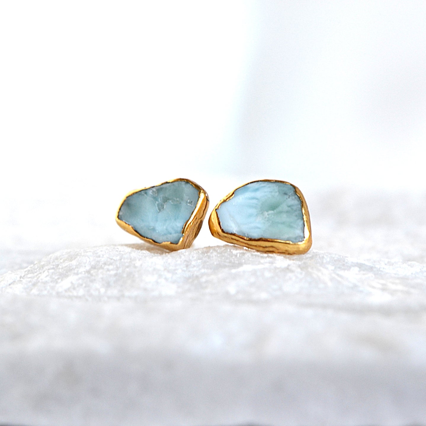 Kolczyki Sztyfty Larimar