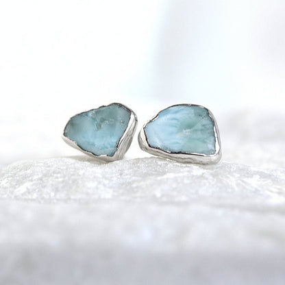 Kolczyki Sztyfty Larimar