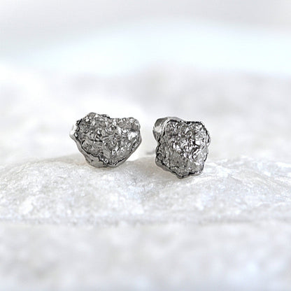 Vergoldete Pyrit-Ohrstecker