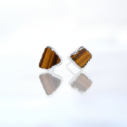 Kolczyki Sztyfty Tygrysie Oko