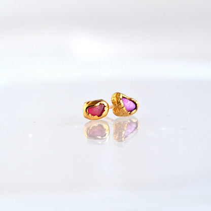 Kolczyki Sztyfty Opal Różowy