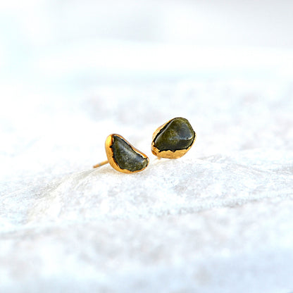 Kolczyki Sztyfty Epidot