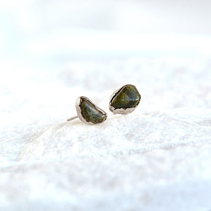 Kolczyki Sztyfty Epidot