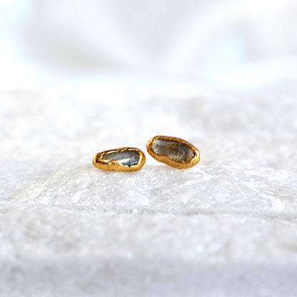 Kolczyki Sztyfty Cytryn