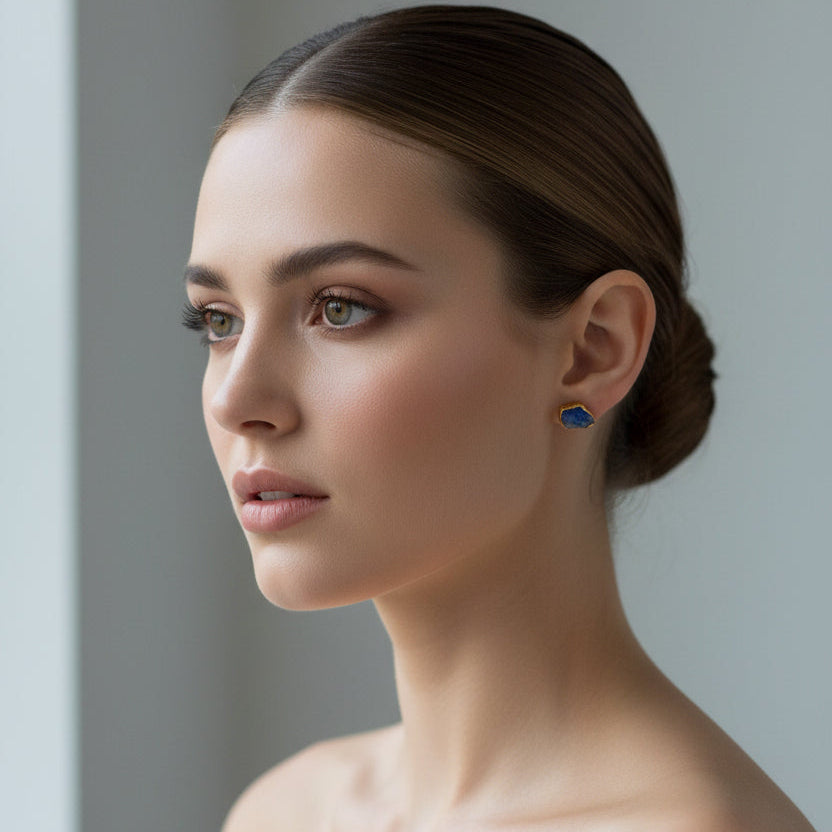 Kolczyki Sztyfty Lapis Lazuli