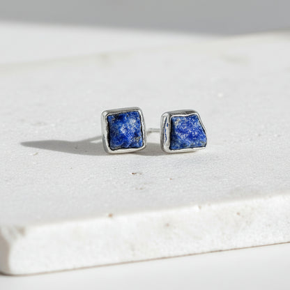 Kolczyki Sztyfty Lapis Lazuli