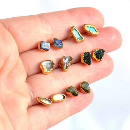 Kolczyki Sztyfty Lapis Lazuli